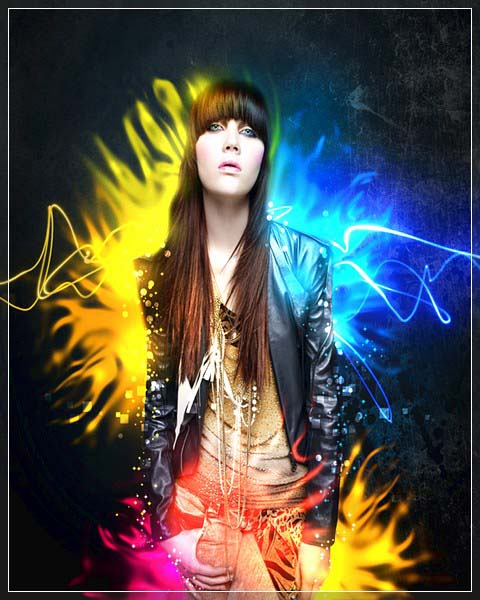 Create Electrifying Light Effects using Photoshop final product