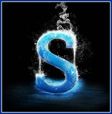 Splashing Water Text Effect Using Photoshop