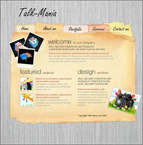 Old Paper Layout in Photoshop Final Result