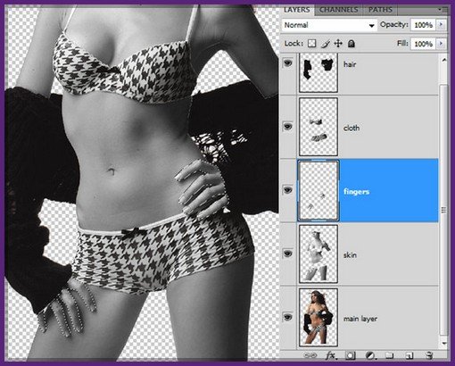 Design a Cool Vector-Art Lady in Photoshop
