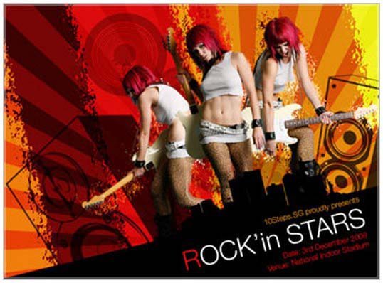 Make a Grunge Rock Star Poster