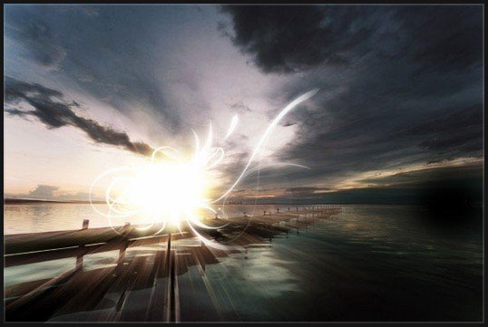 Fantastic Glossy Lighting Effects in Photoshop